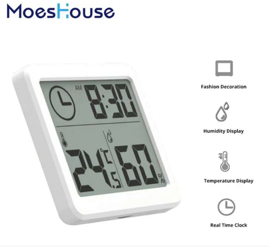 [Nouveaux Clients] Thermomètre multifonction 3,2" MoesHouse