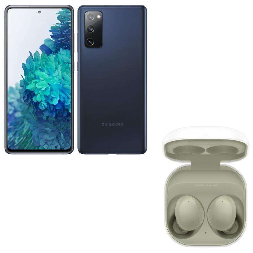 [Membres Samsung+] Smartphone 6.5" Samsung Galaxy S20 FE 5G - 128 Go (Bleu) + Ecouteurs sans fil Galaxy Buds 2 (Olive) - Via ODR de 25.46€