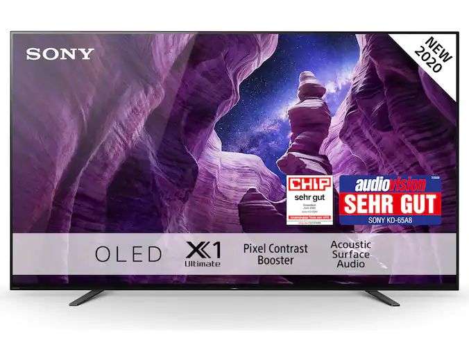 TV OLED 55" Sony KE-55A8 - 4K UHD, 100 Hz, HDR10, Dolby Vision (Frontaliers Suisse)