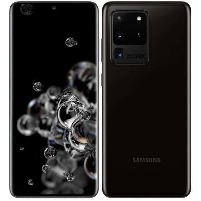 Smartphone 6.9" Samsung Galaxy S20 Ultra 5G - 128 Go, version US (551.79€ avec le code RAKUTEN30 +58,18€ en RP)