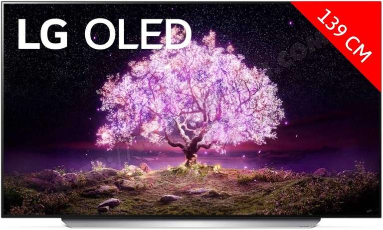 TV OLED 55" LG OLED55C1 - 4K UHD, Dolby Vision IQ, Dolby Atmos, HDMI 2.1, Smart TV (Via ODR de 100€)
