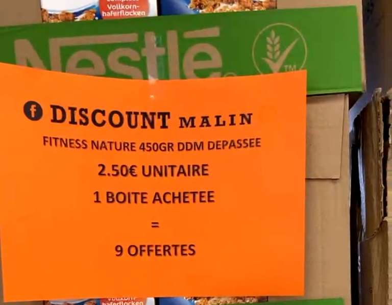 Lot de 10 boîtes de céréales Fitness Nature - Discount Malin (39)