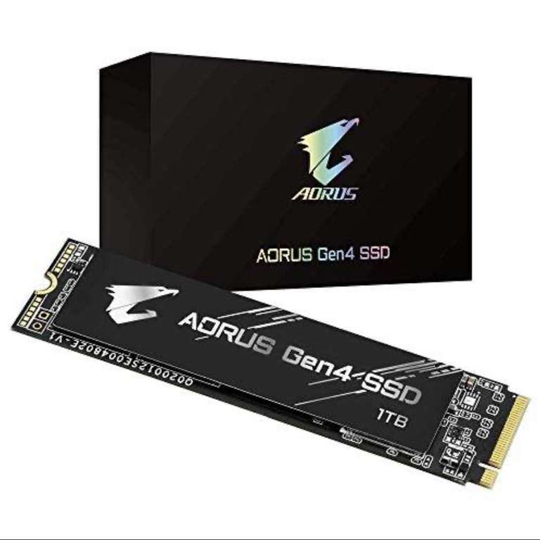 SSD Interne M.2 NVMe Gigabyte Aorus GP-AG41TB - 1 To, PCIe 4.0, TLC, DRAM