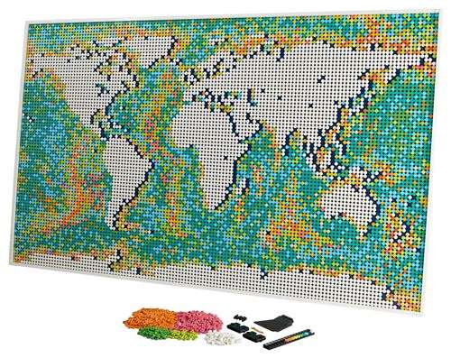 Jeu de construction Lego Art 31203 - La carte du monde