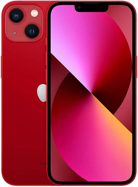 Smartphone 6.1" Apple iPhone 13 5G - Full HD+ Retina, A15, 128 Go, coloris rouge (Frontaliers Suisse)
