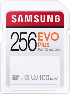 Carte mémoire SDXC Samsung Evo Plus - UHS I, U3, 256 Go 100 Mo/s