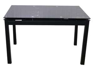 Table Tokyo avec allonge - 120 cm, Noir