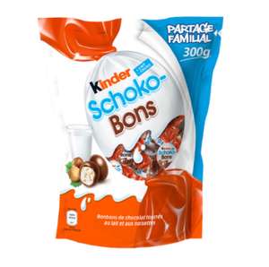 2 Paquets de bonbons chocolat au lait noisettes Kinder Schokobons - 2x300g