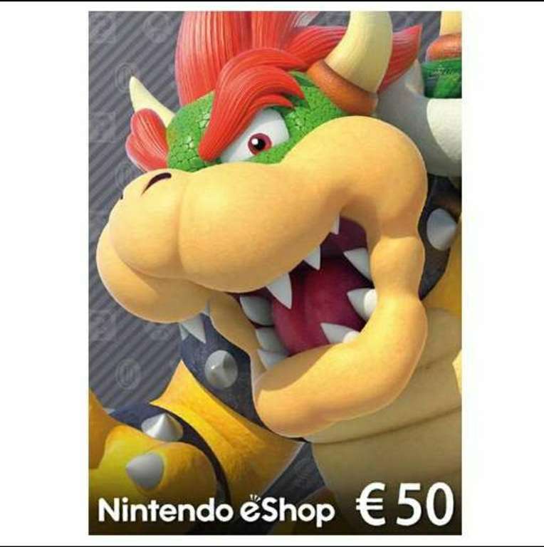 Carte cadeau Nintendo Switch d'une valeur de 50€ (Dématérialisé)