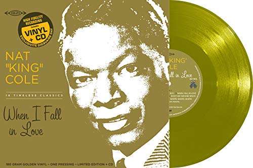 Disque vinyle doré + CD Nat King Cole - When I fall in love (Vendeur tiers)