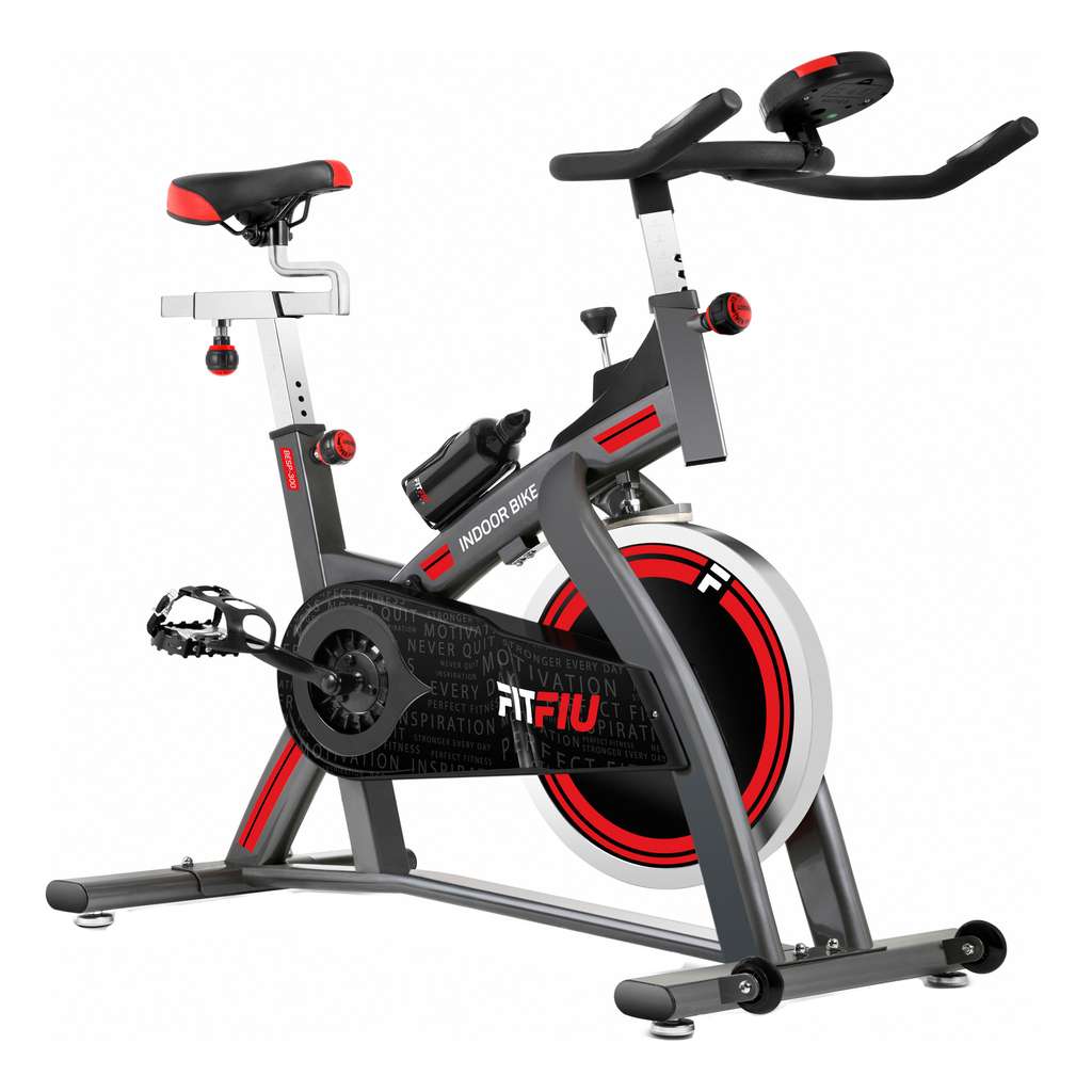 Vélo Indoor FITFIU BESP-300 - Noir et rouge, 24kg