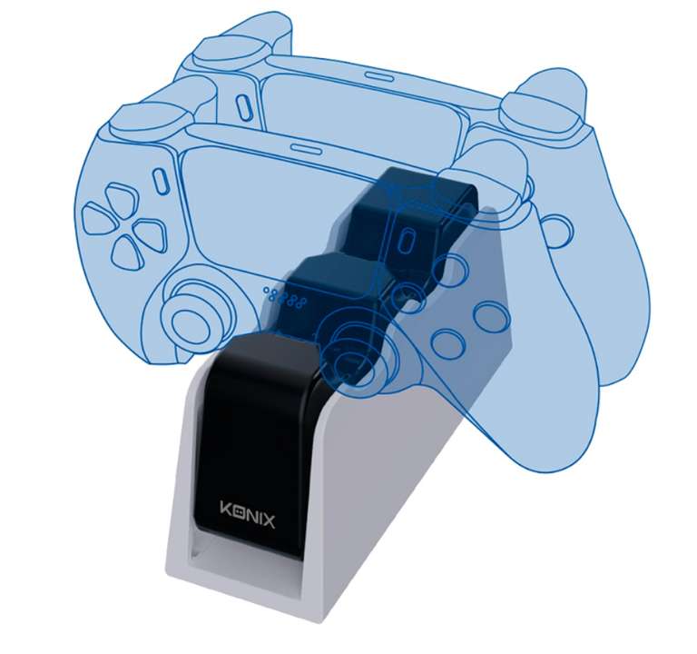 Station de Charge Konix pour 2 Manettes PS5 DualSense PlayStation 5