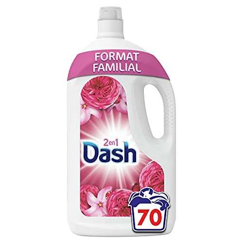 Bidon de lessive liquide Dash 2en1 Coup de Foudre - 70 lavages / 3.5L