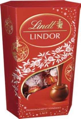 Lot de 2 cornets Lindt Lindor Chocolat au Lait - 2 x 200g