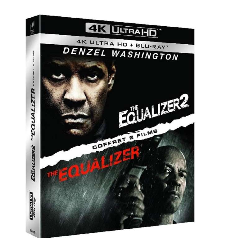 Coffret 2 films Blu-Ray 4K UHD - The Equalizer + The Equalizer 2