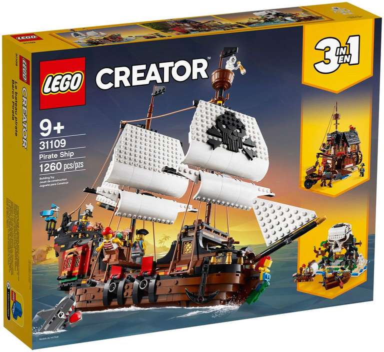 Jeu de construction Lego Creator (31109) - Le Bateau Pirate