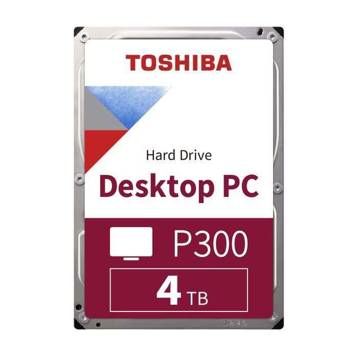 Disque dur interne 3.5" Toshiba P300 - 4 To, 5400 tours/min, SMR (HDWD240UZSVA)