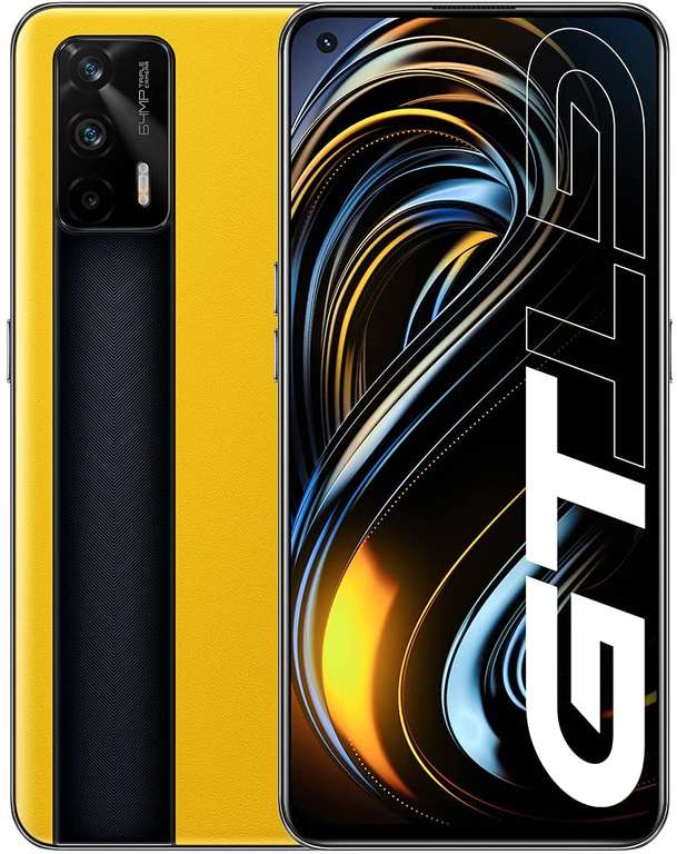 Smartphone 6.43" Realme GT 5G - full HD+ AMOLED 120 Hz, Snapdragon 888, 8 Go de RAM, 128 Go, jaune