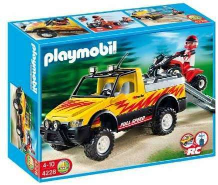 Playmobil Pick-up et quad de course rouge (4228)