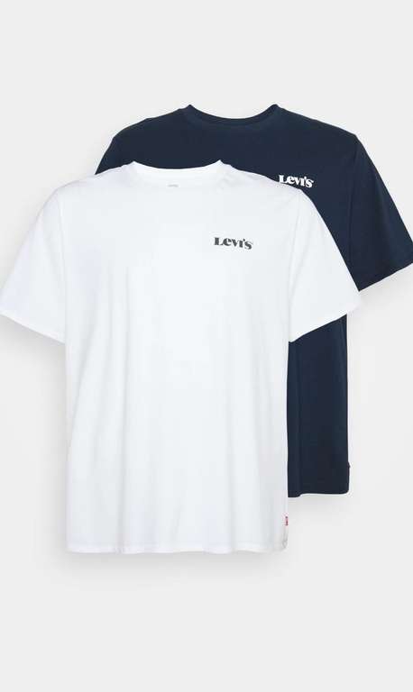 Lot de 2 T-Shirts Levis pour homme - Tailles XXL à 5XL