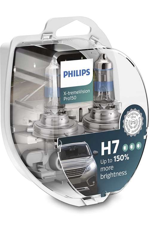 Lot de 2 ampoules phare Philips X-tremeVision Pro150 H7