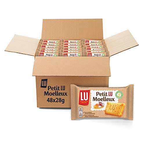 Carton de 48 sachets biscuits Petit LU Moelleux Nature (28 g)