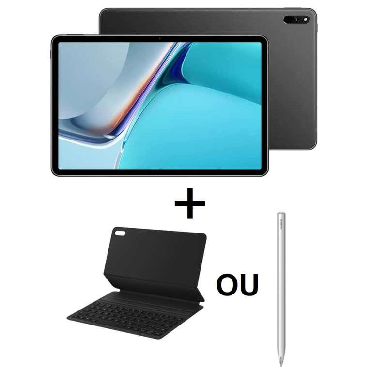 Tablette 11" Huawei MatePad 11 - 2.5K 120Hz, Snapdragon 865, RAM 6 Go, 64 Go (Sans Google) + Clavier magnétique ou Stylet M-Pencil