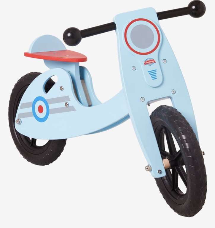 [Membres] Draisienne scooter en bois - bleu