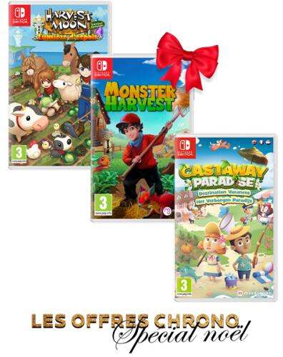 Pack Harvest Moon + Monster Harvest + Castaway Paradise sur Nintendo Switch