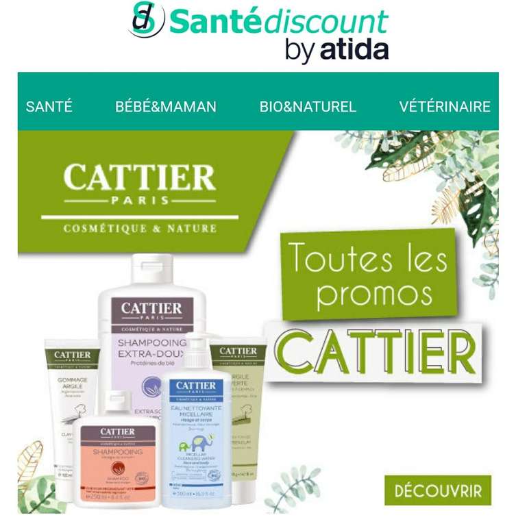 Sélection de produits Cattier en promotion + livraison gratuite dès 49€ d'achats - Ex : Argile Verte Surfine (1 kg)