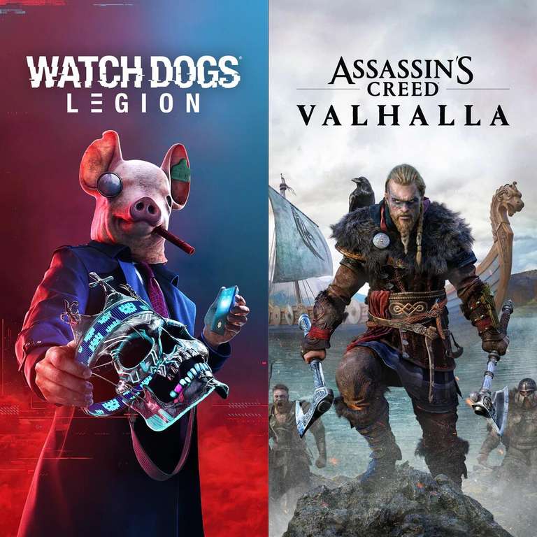 Bundle Assassin’s Creed Valhalla + Watch Dogs: Legion sur Xbox One & Series X|S (Dématérialisés - Store Brésilien)