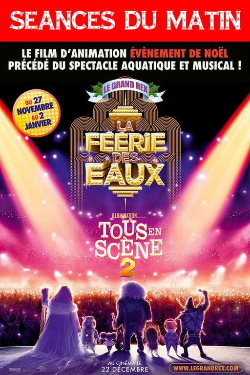 Film d'animation La Féerie des Eaux & Tous en Scène 2 (du 28/11 au 15/12) - Le Grand Rex Paris 2ème (75) - WeClap.fr