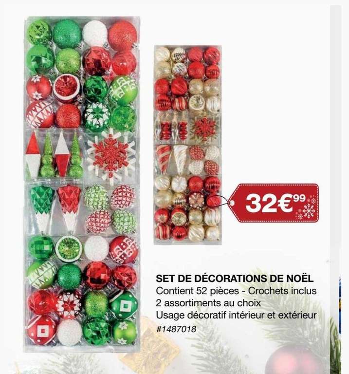 [Carte Costco] Set de 52 décorations de Noël - Villebon (91)