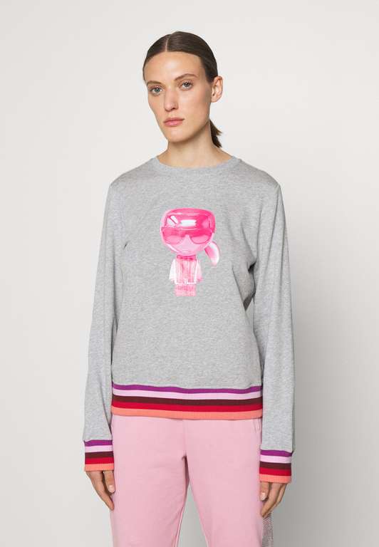 Sweatshirt Karl Lagerfeld Stripe Ikonik pour Femme