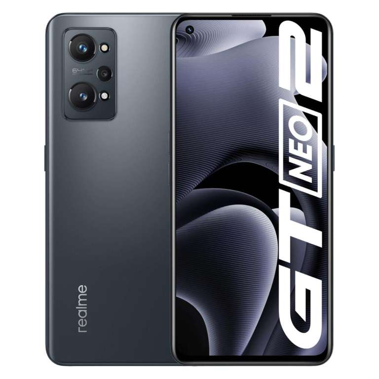 Smartphone 6.62" Realme GT Neo 2 5G - full HD+, SnapDragon 870, 8 Go de RAM, 128 Go, bleu ou noir (350.99€ pour les étudiants)