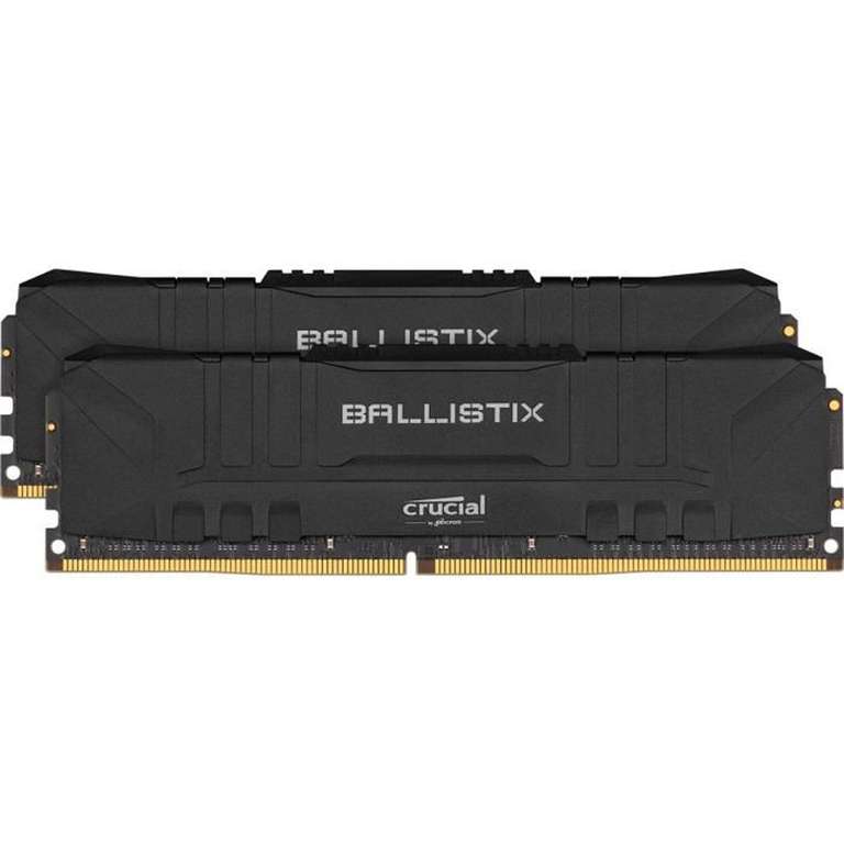 Kit mémoire RAM DDR4 Crucial Ballistix BL2K8G32C16U4B - 16 Go (2 x 8 Go), 3200 MHz, CAS 16, Noir