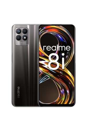 Smartphone 6.6" Realme 8i - Full HD+ 120 Hz, Helio G96, 4 Go RAM, 64 Go, NFC, 5000mAh