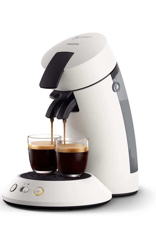 Machine à café dosettes Philips CSA210/11 SENSEO Original+, Blanc givré