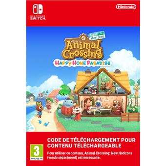 DLC Animal Crossing Happy Home Paradise sur Nintendo Switch (Dématérialisé)