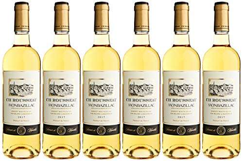 Lot de 6 bouteilles de Vin Blanc Liquoreux Monbazillac CH. Rousseau 2017 - 6x 75 cl