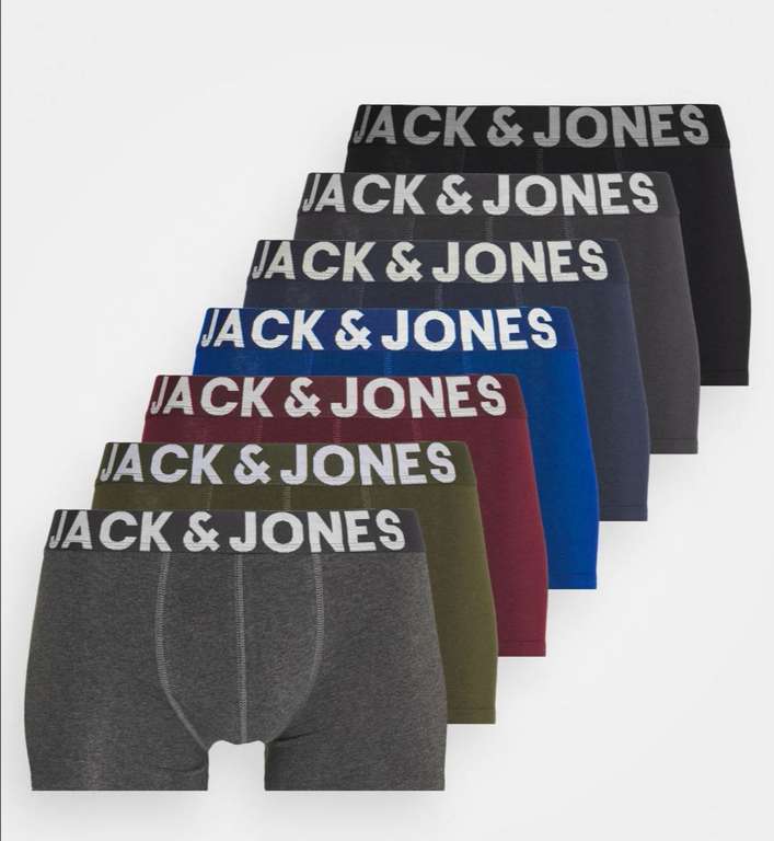 Lot de 7 Boxers Jack & Jones Jacblack Trunks - Tailles S à 2XL
