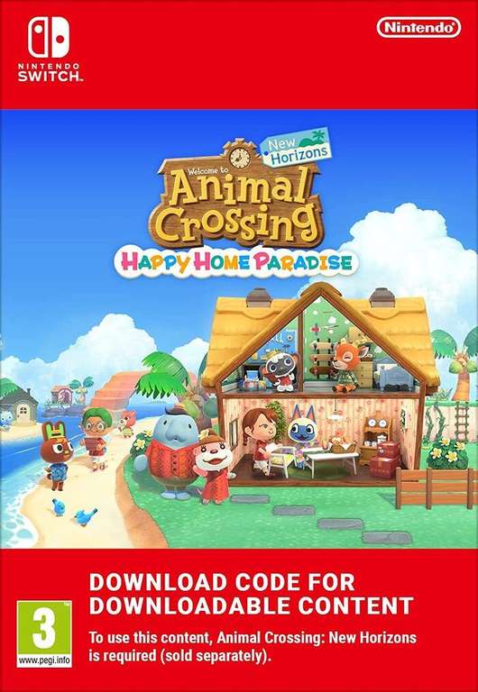 DLC Animal Crossing Happy Home Paradise sur Nintendo Switch (Dématérialisé)