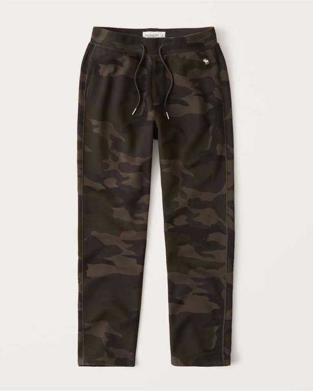 Pantalon de jogging à emblème Abercrombie & Fitch - camo vert (tailles XS, S ou M)