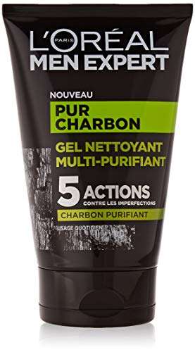 Gel nettoyant pour visage L'Oréal Men Expert Pur Charbon Purifiant - 100 ml