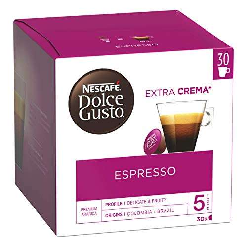 Lot de 3 boites de 30 capsules de café Nescafé Dolce Gusto Espresso