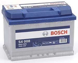 Batterie de voiture Bosch S4008 - 12V, 74A/h, 680A