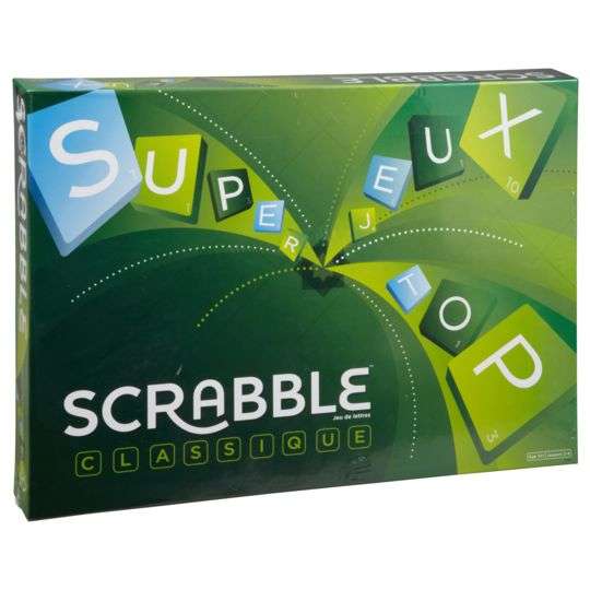 Scrabble Mattel Classique - Y9593 (Via 14,45€ sur carte de fidélité)