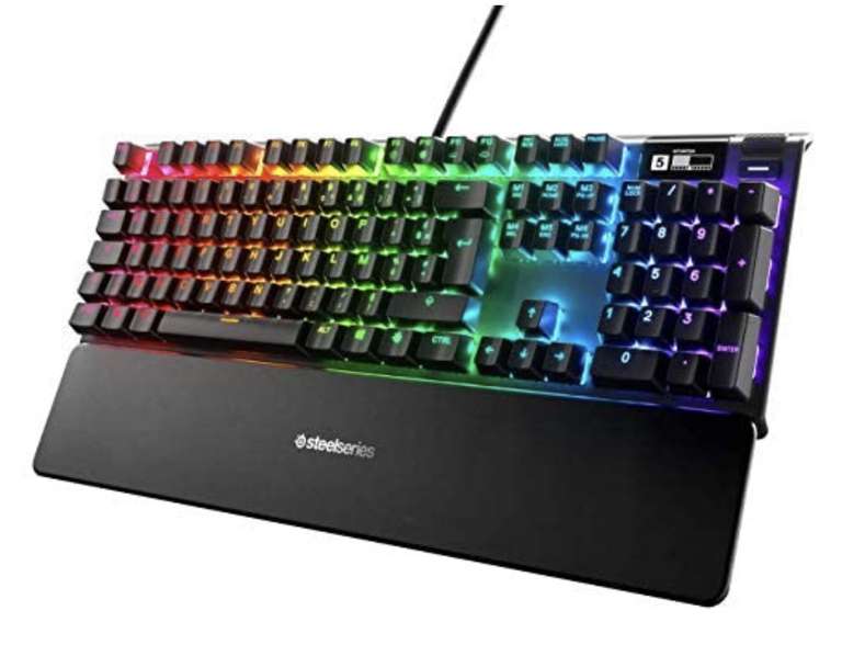Clavier gaming mécanique SteelSeries Apex Pro – Switch OmniPoint, Écran OLED Display, Français AZERTY