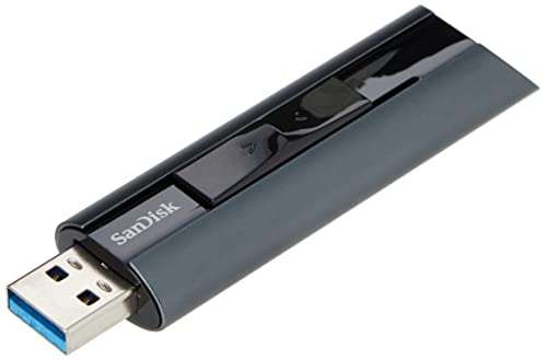 Clé USB 3.2 Sandisk Extreme Pro jusqu'à 420Mo/s lecture, 380Mo/s écriture - 256 Go