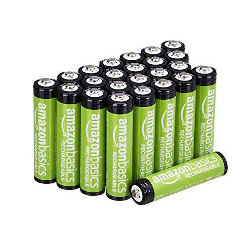 Lot de 24 piles rechargeables Amazon Basics - AAA